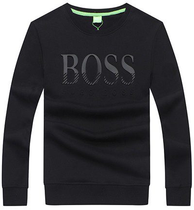 בוס-HUGO BOSS TSHIRT MEN'S LONG -BLACK