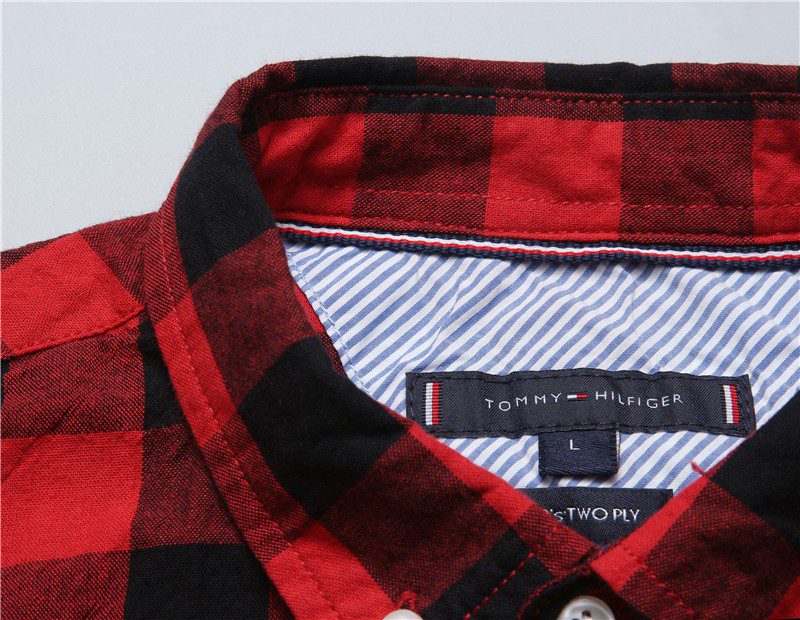 טומי הילפיגר-TOMMY BUTTON MEN'S- RED & BLACK – תמונה 11