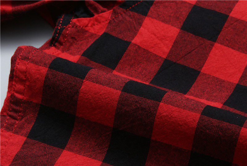 טומי הילפיגר-TOMMY BUTTON MEN'S- RED & BLACK – תמונה 8