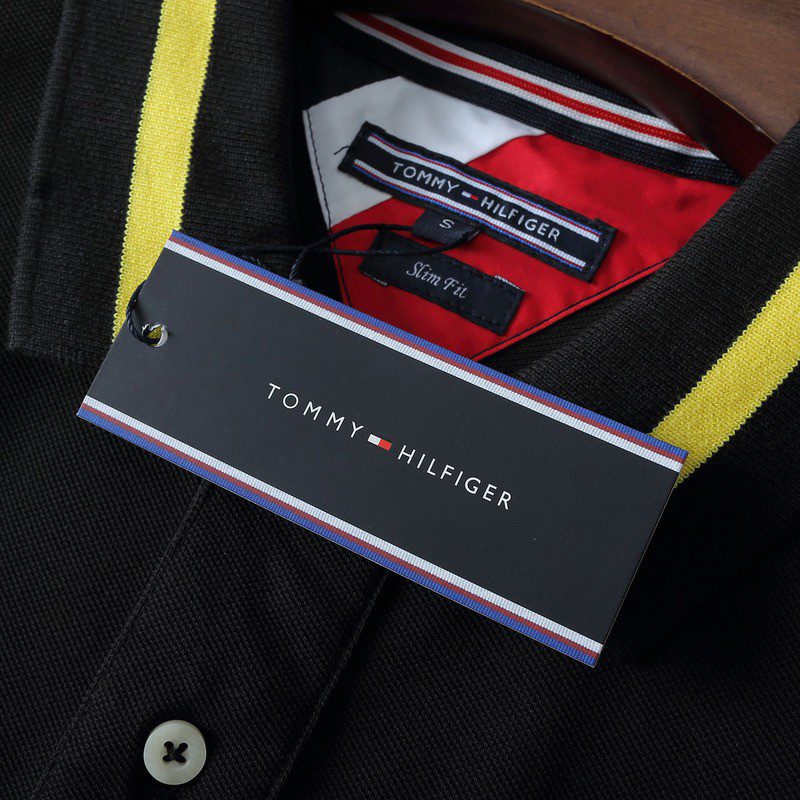 טומי הילפיגר-TOMMY POLO MEN'S TSHIRT - BLACK – תמונה 11