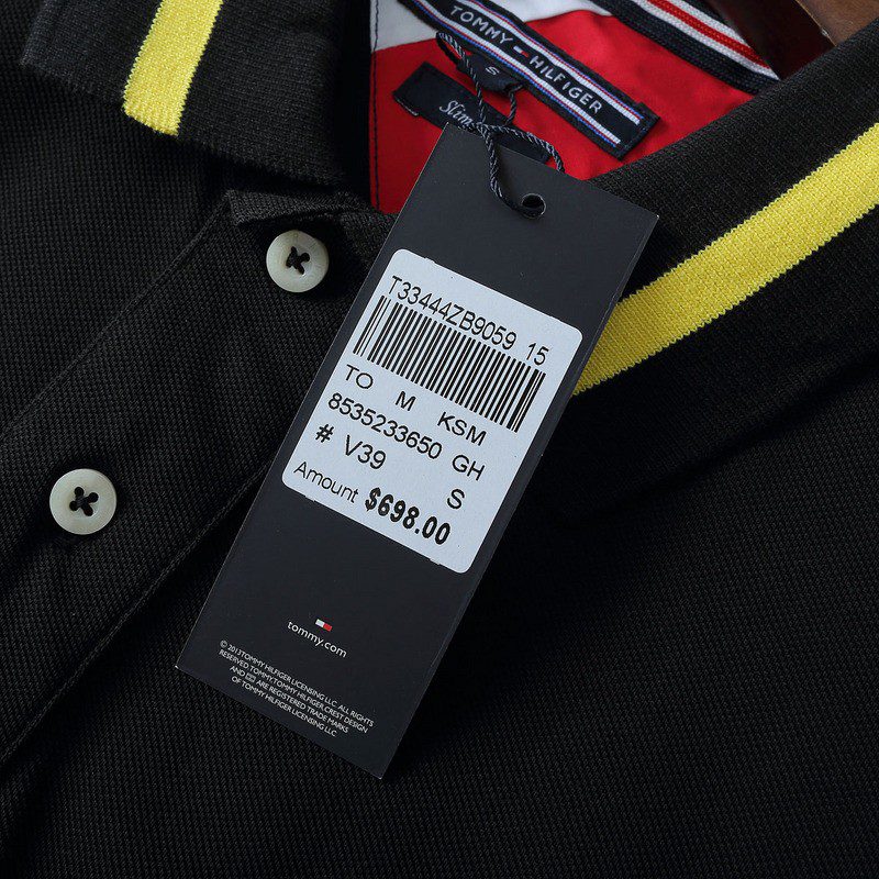 טומי הילפיגר-TOMMY POLO MEN'S TSHIRT - BLACK – תמונה 12