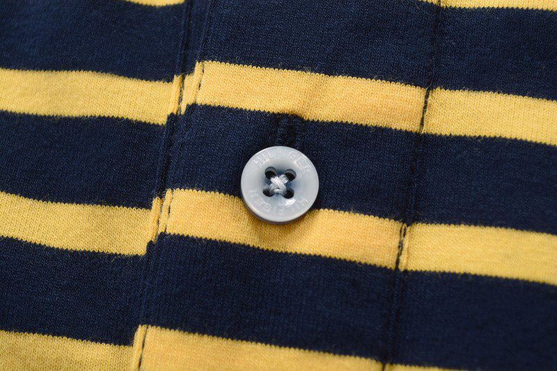 טומי הילפיגר-TOMMY POLO MEN'S TSHIRT - BLACK & YELLOW – תמונה 10