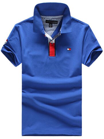 טומי הילפיגר-TOMMY POLO MEN'S TSHIRT - BLUE