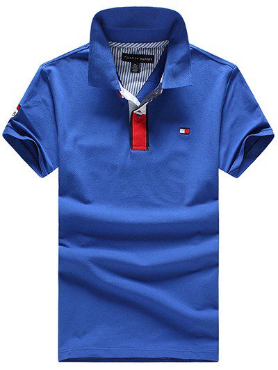 טומי הילפיגר-TOMMY POLO MEN'S TSHIRT - BLUE