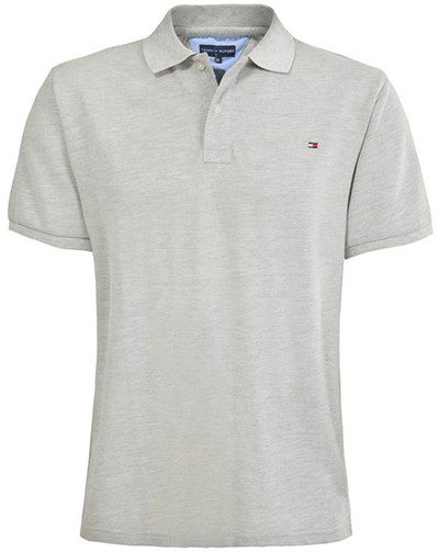 טומי הילפיגר-TOMMY POLO MEN'S TSHIRT - GRAY