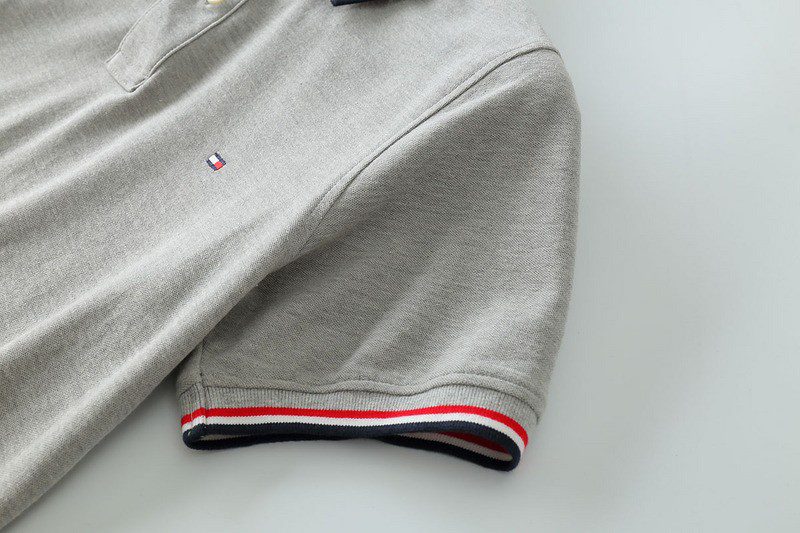 טומי הילפיגר-TOMMY POLO MEN'S TSHIRT - Gray – תמונה 13