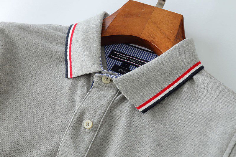 טומי הילפיגר-TOMMY POLO MEN'S TSHIRT - Gray – תמונה 4