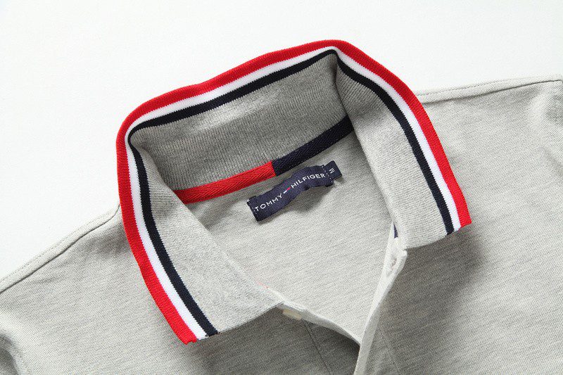 טומי הילפיגר-TOMMY POLO MEN'S TSHIRT - Gray – תמונה 4