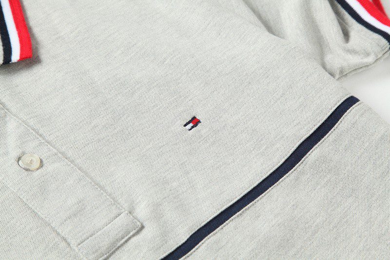 טומי הילפיגר-TOMMY POLO MEN'S TSHIRT - Gray – תמונה 8