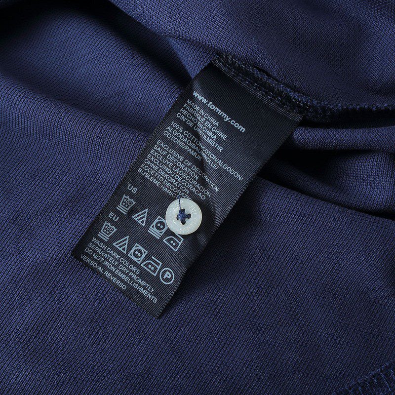 טומי הילפיגר-TOMMY POLO MEN'S TSHIRT - NAVY BLUE – תמונה 10