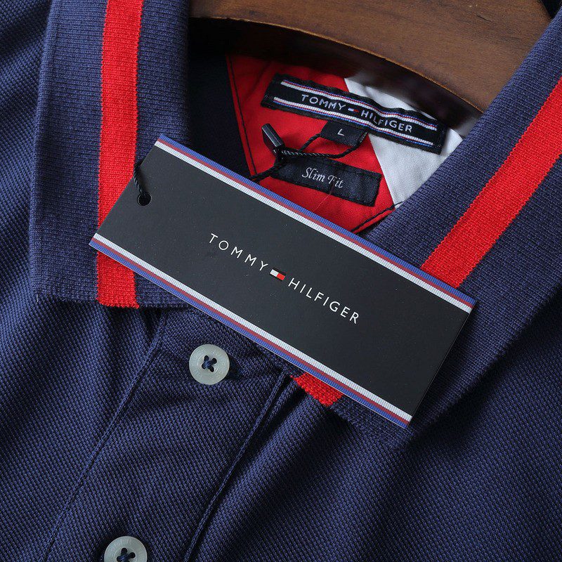 טומי הילפיגר-TOMMY POLO MEN'S TSHIRT - NAVY BLUE – תמונה 12