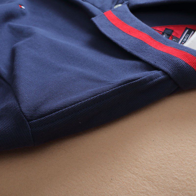 טומי הילפיגר-TOMMY POLO MEN'S TSHIRT - NAVY BLUE – תמונה 5