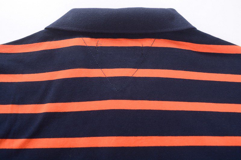 טומי הילפיגר-TOMMY POLO MEN'S TSHIRT - Navy Blue & Tomato – תמונה 6