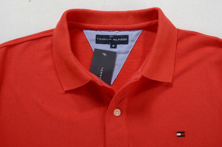 טומי הילפיגר-TOMMY POLO MEN'S TSHIRT - Persian Red – תמונה 3