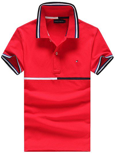 טומי הילפיגר-TOMMY POLO MEN'S TSHIRT - Red