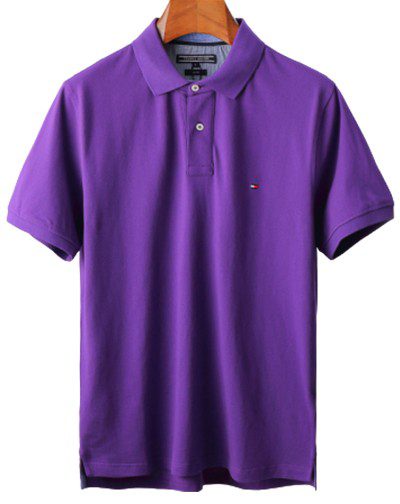טומי הילפיגר-TOMMY POLO MEN'S TSHIRT - Royal Purple
