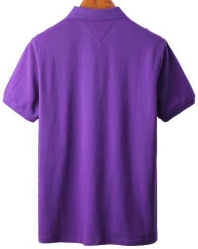 טומי הילפיגר-TOMMY POLO MEN'S TSHIRT - Royal Purple – תמונה 2