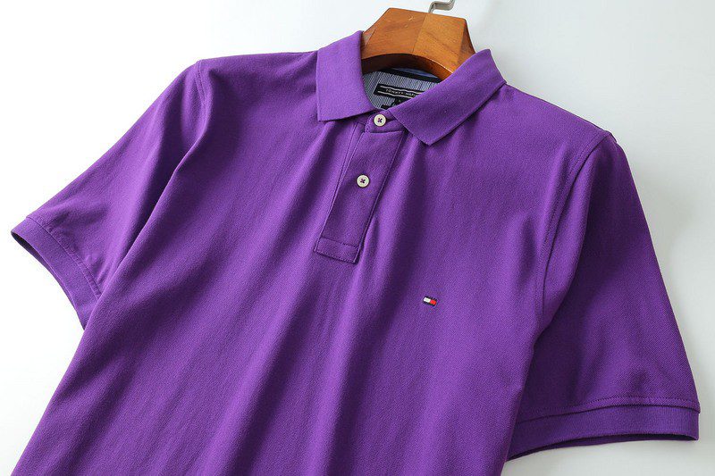 טומי הילפיגר-TOMMY POLO MEN'S TSHIRT - Royal Purple – תמונה 4