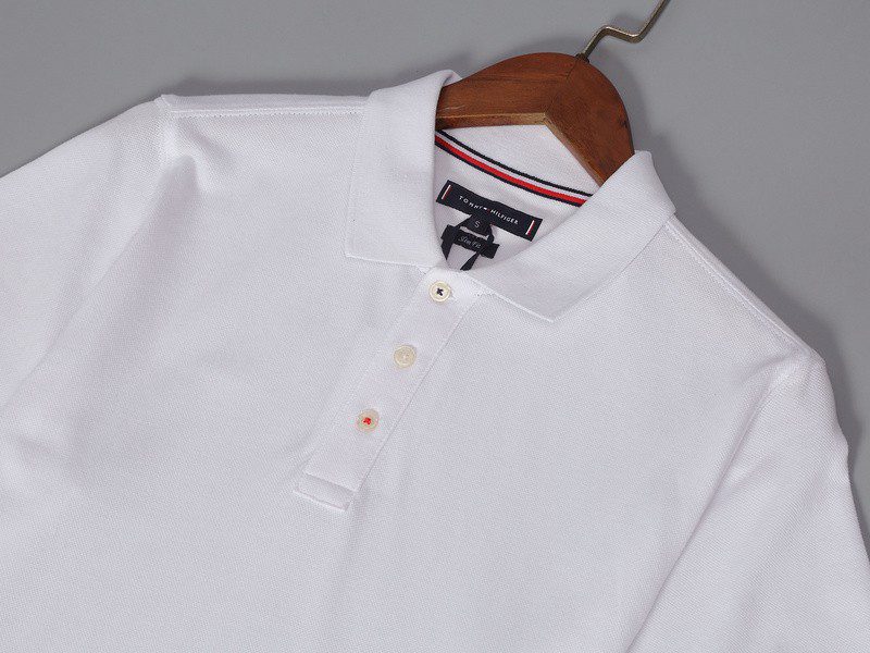 טומי הילפיגר-TOMMY POLO MEN'S TSHIRT - Titan White – תמונה 3