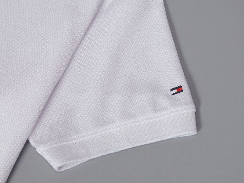 טומי הילפיגר-TOMMY POLO MEN'S TSHIRT - Titan White – תמונה 5