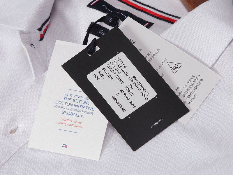 טומי הילפיגר-TOMMY POLO MEN'S TSHIRT - Titan White – תמונה 6