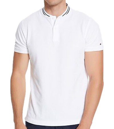 טומי הילפיגר-TOMMY POLO MEN'S TSHIRT - WHITE