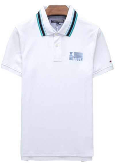 טומי הילפיגר-TOMMY POLO MEN'S TSHIRT - White