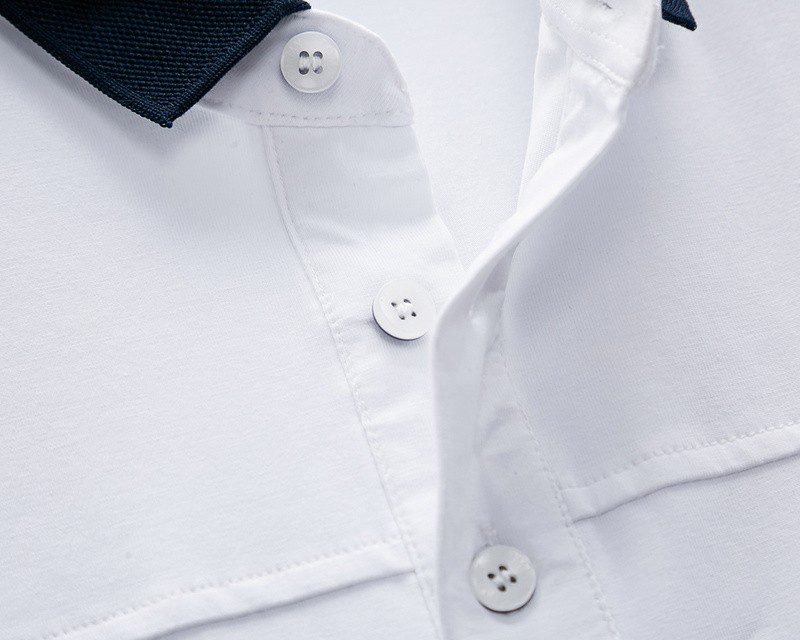 טומי הילפיגר-TOMMY POLO MEN'S TSHIRT - White & Black – תמונה 3