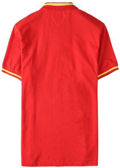 טומי הילפיגר-TOMMY POLO MEN'S TSHIRT - Alizarin – תמונה 2