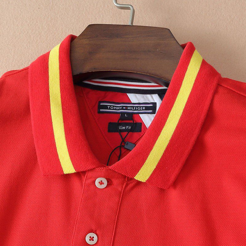 טומי הילפיגר-TOMMY POLO MEN'S TSHIRT - Alizarin – תמונה 3