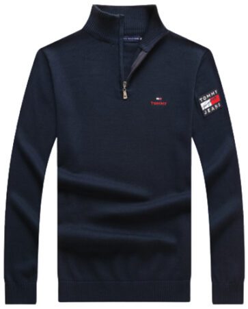 טומי הילפיגר-TOMMY SWETER MEN'S- Black Pearl