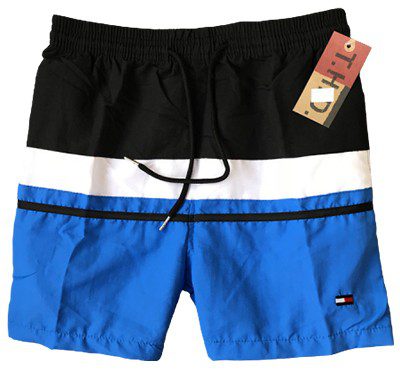 טומי הילפיגר-TOMMY SWIM MEN'S - BLACK WHITE & BLACK