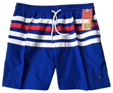 טומי הילפיגר-TOMMY SWIM MEN'S - Egyptian Blue White