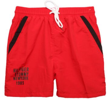 טומי הילפיגר-TOMMY SWIM MEN'S - RED & BLACK