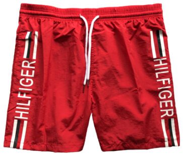 טומי הילפיגר-TOMMY SWIM MEN'S -RED & WHITE