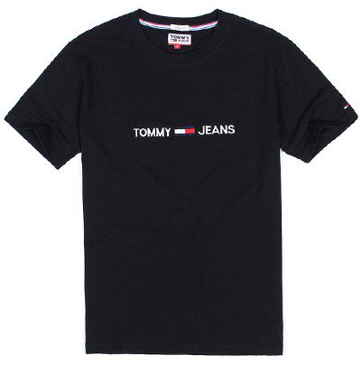 טומי הילפיגר-TOMMY TSHIRT MEN'S - BLACK