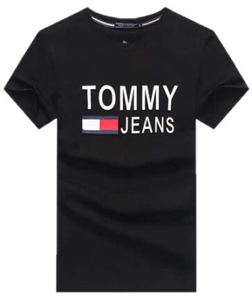 טומי הילפיגר-TOMMY TSHIRT MEN'S - BLACK