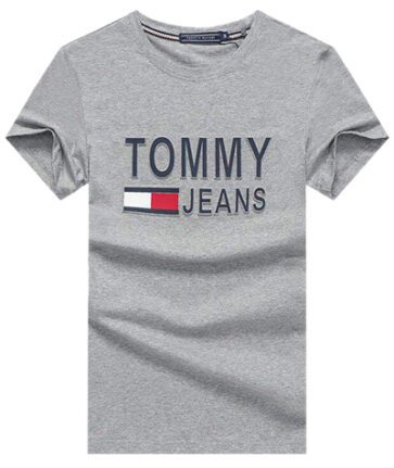 טומי הילפיגר-TOMMY TSHIRT MEN'S - GRAY