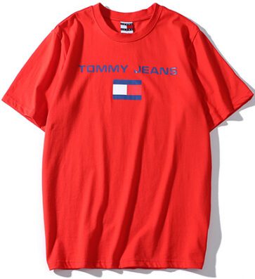 טומי הילפיגר-TOMMY TSHIRT MEN'S - Red ORG