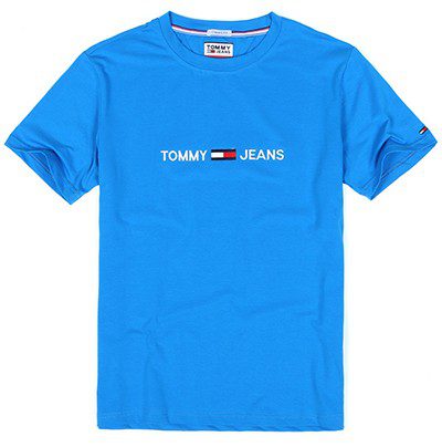 טומי הילפיגר-TOMMY TSHIRT MEN'S - SKY BLUE