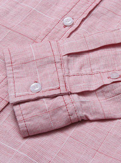 לקוסט-LACOSTE LONG MEN SHIRT - Pink Flare – תמונה 10