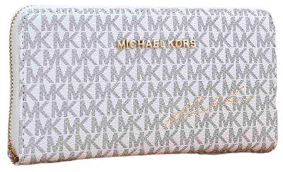 מייקל קורס-MICHAEL KORS WALLET-Titan White – תמונה 2