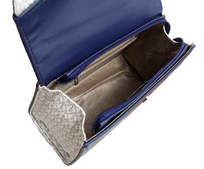 מייקל קורס-Michael Kors bag - Navy Blue & Gainsboro – תמונה 4