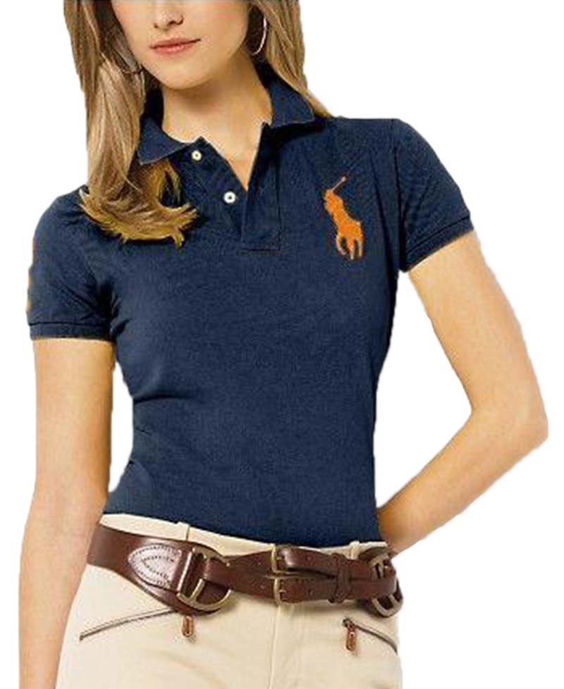 ראלף לורן-RALPH LAUREN POLO TSHIRT SHORT WOMEN - Lucky Point & ORG Logo