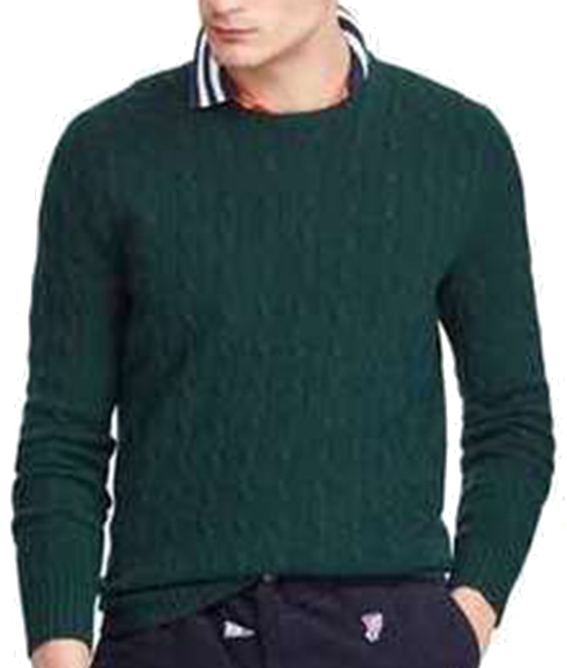 ראלף לורן-RALPH LAUREN SWETER MEN - Dark Green