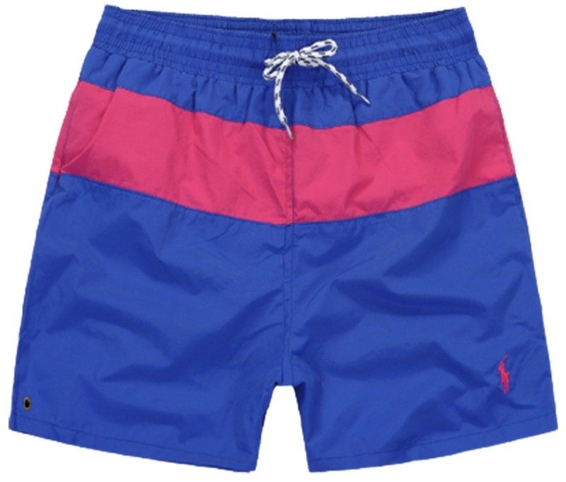 ראלף לורן-RALPH LAUREN SWIM BEACH SHORT MEN'S - Blue & Cabaret