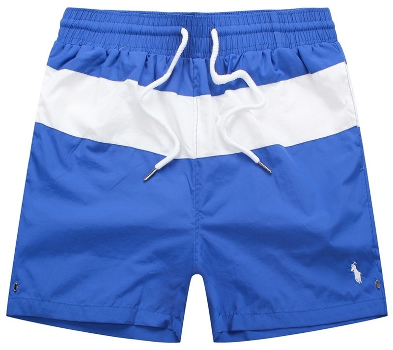 ראלף לורן-RALPH LAUREN SWIM BEACH SHORT MEN'S - Blue & White