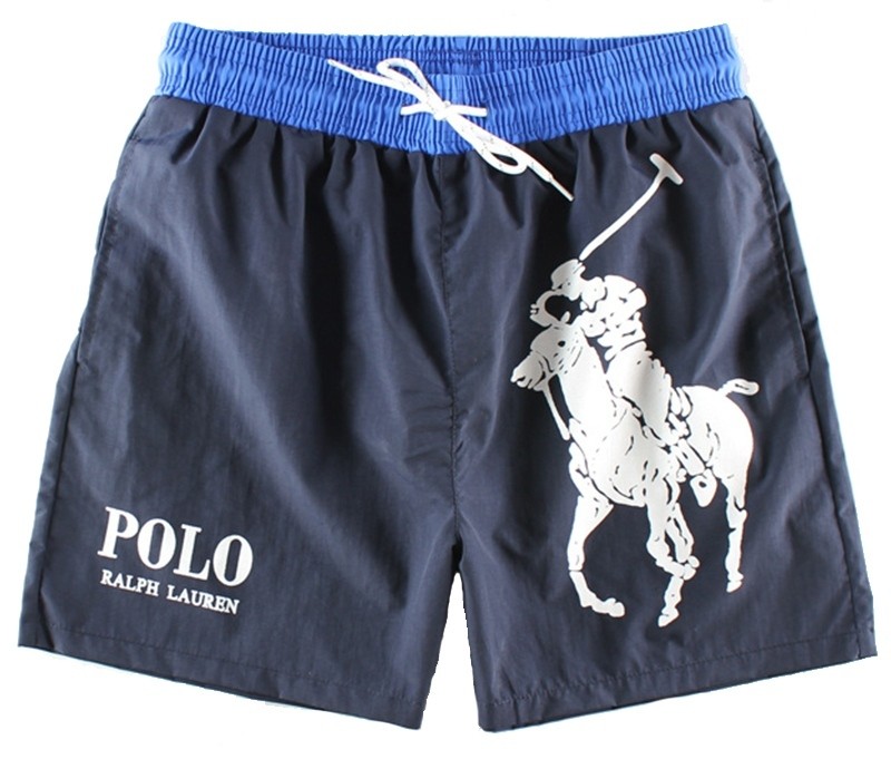 ראלף לורן-RALPH LAUREN SWIM BEACH SHORT MEN'S - Blue Zodiac & White Logo