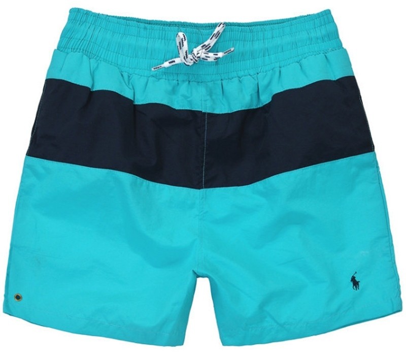 ראלף לורן-RALPH LAUREN SWIM BEACH SHORT MEN'S - Light Sea Green & Black