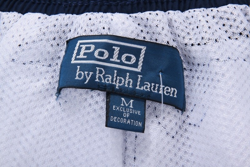 ראלף לורן-RALPH LAUREN SWIM BEACH SHORT MEN'S - Navy Blue & White – תמונה 14